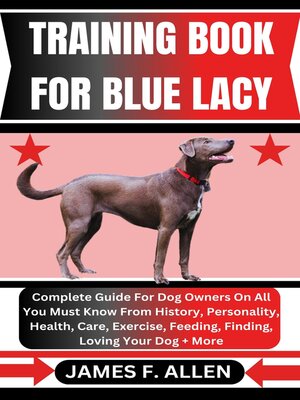 cover image of TRAINING BOOK FOR BLUE LACY